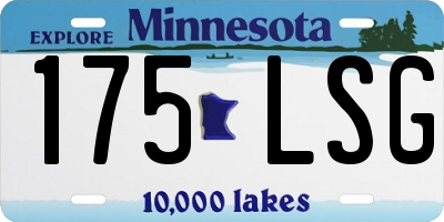 MN license plate 175LSG