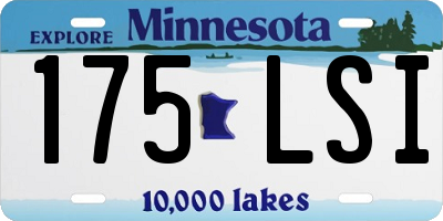 MN license plate 175LSI