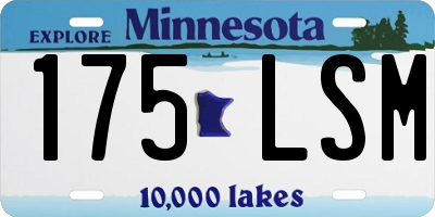 MN license plate 175LSM