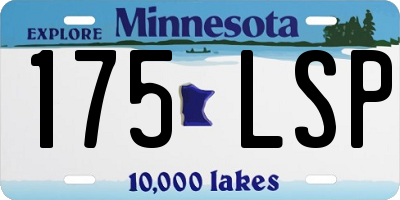 MN license plate 175LSP