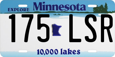 MN license plate 175LSR