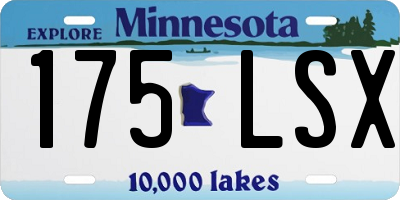 MN license plate 175LSX