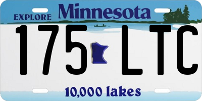 MN license plate 175LTC