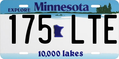 MN license plate 175LTE