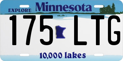 MN license plate 175LTG