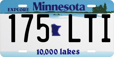 MN license plate 175LTI