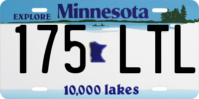 MN license plate 175LTL