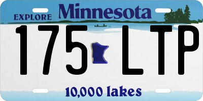MN license plate 175LTP