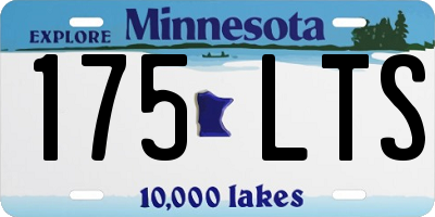 MN license plate 175LTS