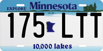 MN license plate 175LTT