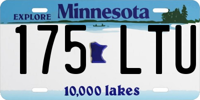 MN license plate 175LTU