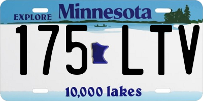 MN license plate 175LTV