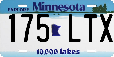 MN license plate 175LTX