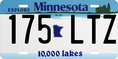 MN license plate 175LTZ