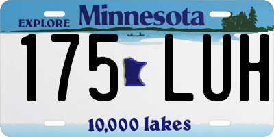 MN license plate 175LUH