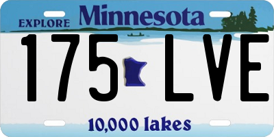 MN license plate 175LVE