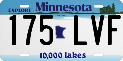 MN license plate 175LVF