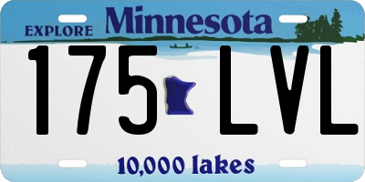 MN license plate 175LVL