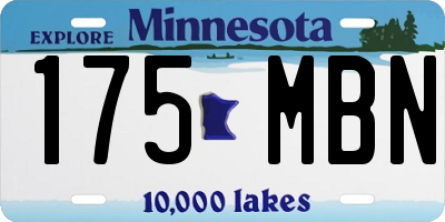 MN license plate 175MBN