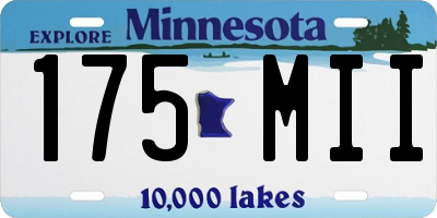 MN license plate 175MII