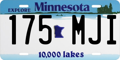 MN license plate 175MJI