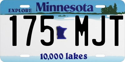 MN license plate 175MJT