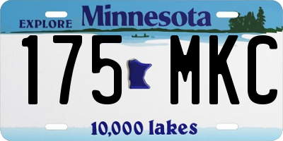 MN license plate 175MKC
