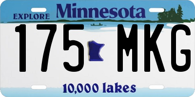 MN license plate 175MKG
