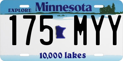MN license plate 175MYY