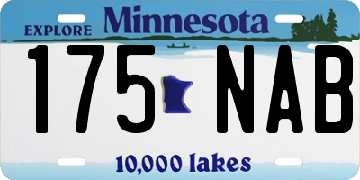 MN license plate 175NAB