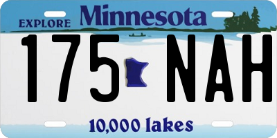 MN license plate 175NAH