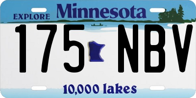 MN license plate 175NBV