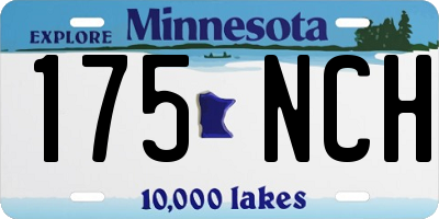 MN license plate 175NCH