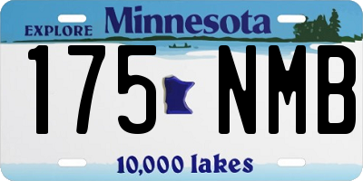 MN license plate 175NMB