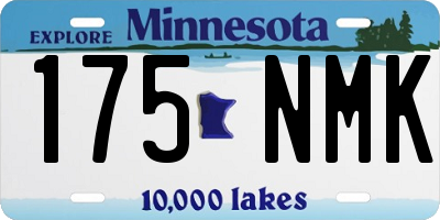 MN license plate 175NMK