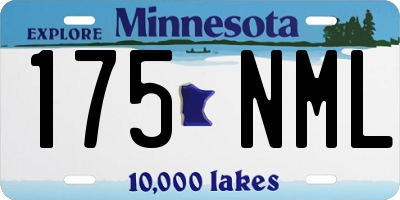 MN license plate 175NML