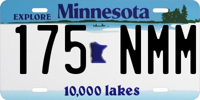 MN license plate 175NMM