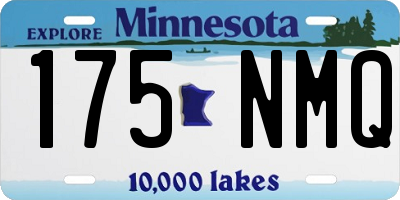 MN license plate 175NMQ
