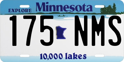 MN license plate 175NMS