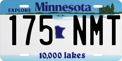 MN license plate 175NMT