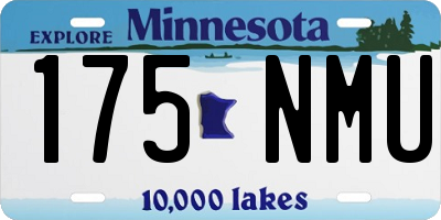 MN license plate 175NMU