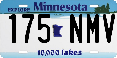 MN license plate 175NMV