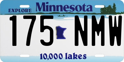 MN license plate 175NMW