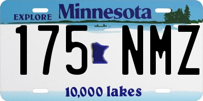 MN license plate 175NMZ