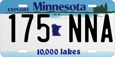 MN license plate 175NNA
