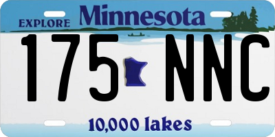 MN license plate 175NNC