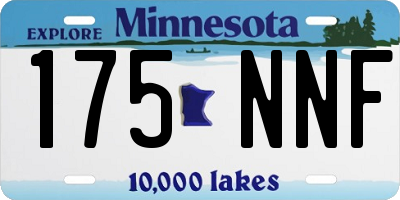 MN license plate 175NNF