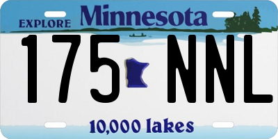 MN license plate 175NNL