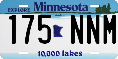 MN license plate 175NNM