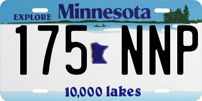 MN license plate 175NNP
